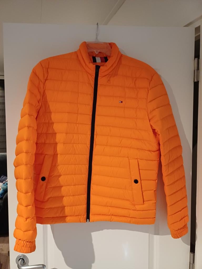 Tommy Hilfiger Jas Maat S ZGAN, Tommy Hilfiger, Oranje, Ophalen of Verzenden, Zo goed als nieuw