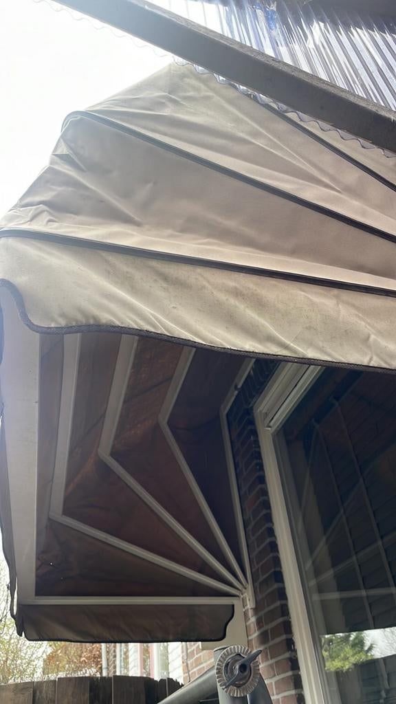 Markies zonnescherm, Minder dan 150 cm, Ophalen of Verzenden, Gebruikt, Markies