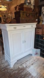 Leuke oude grenen meidenkast biedermeier halfhoog, Ophalen of Verzenden, Gebruikt, 25 tot 50 cm