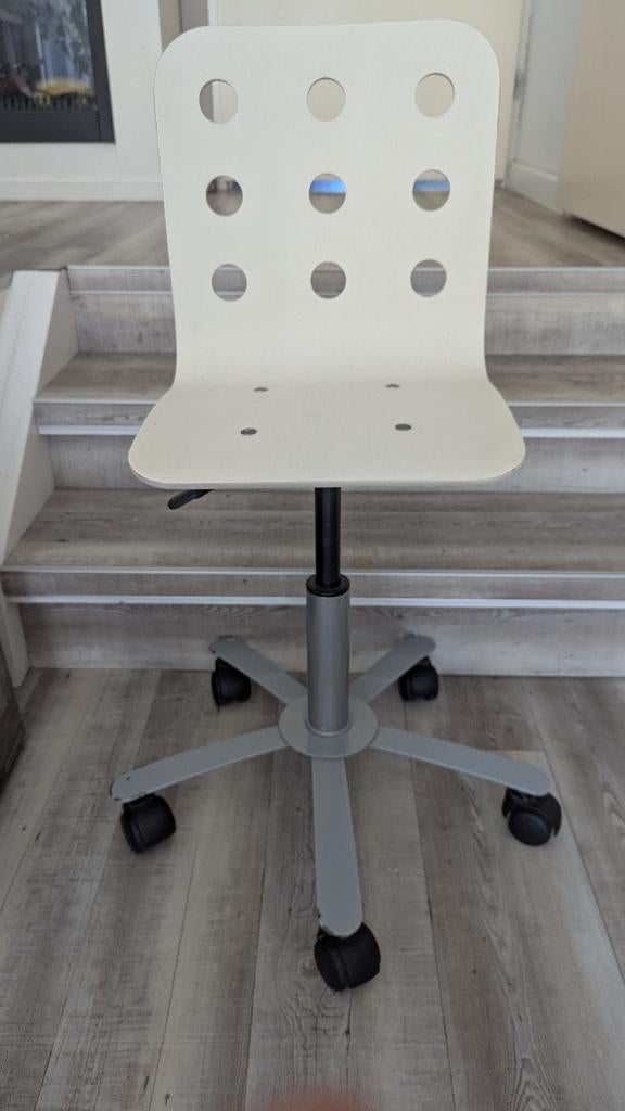 Bureau stoel, Ophalen, Gebruikt, Wit