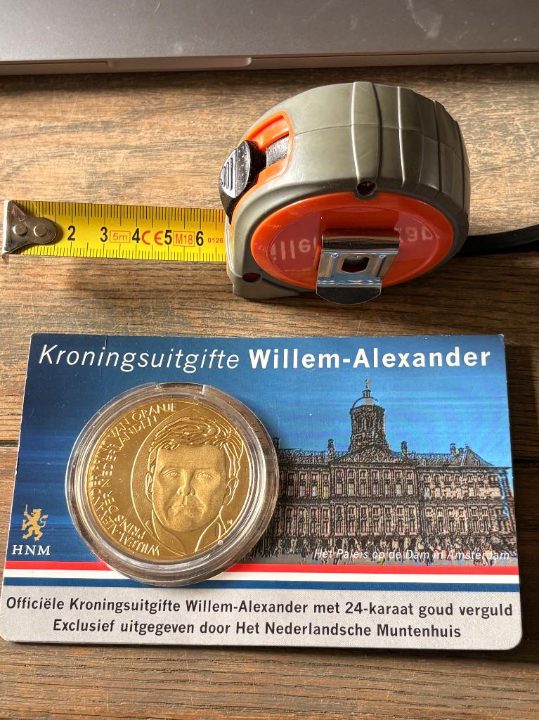 Coincard kroningsuitgifte Willem Alexander, Ophalen of Verzenden, Koningin Beatrix, Overige waardes, Losse munt