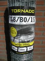 Schapengaas Tornado gaas L8-80-15 0,80m hoog 50 mtr lang, Ophalen, Nieuw, 20 meter of meer, Gaas