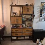 Mangohouten kast met lades, kasten en open vakken, Ophalen