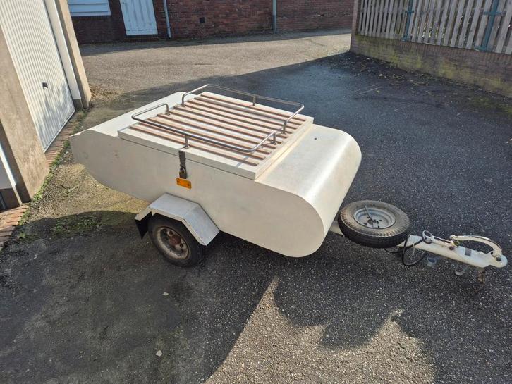 Retro Aanhanger Jaren '70 - Ideaal voor Kamperen/Vakantie, Auto diversen, Aanhangers en Bagagewagens, Gebruikt, Ophalen