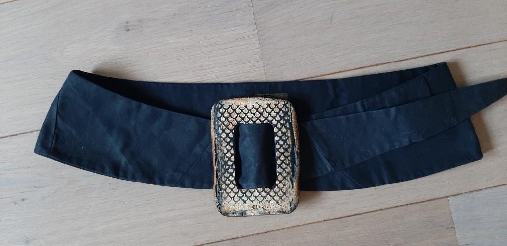 Vintage tailleriem, Kleding | Dames, Riemen en Ceinturen, Zwart, Tailleriem, Ophalen of Verzenden, Zo goed als nieuw