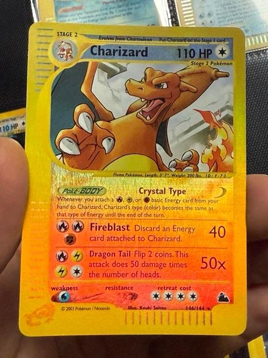Charizard crystal reverse holo skyridge pokemon kaart, Hobby en Vrije tijd, Verzamelkaartspellen | Pokémon, Ophalen of Verzenden
