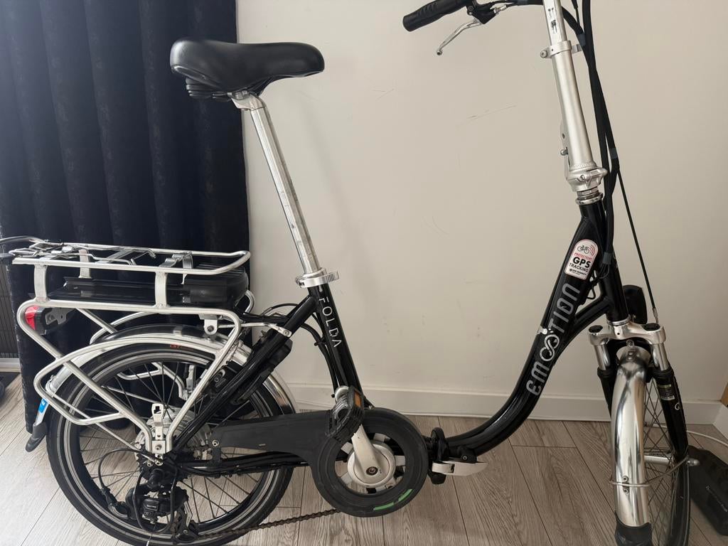 Elektrische vouwfiets goedestaat, Fietsen en Brommers, Fietsen | Vouwfietsen, Zo goed als nieuw, Dames, Overige merken, 20 inch of meer