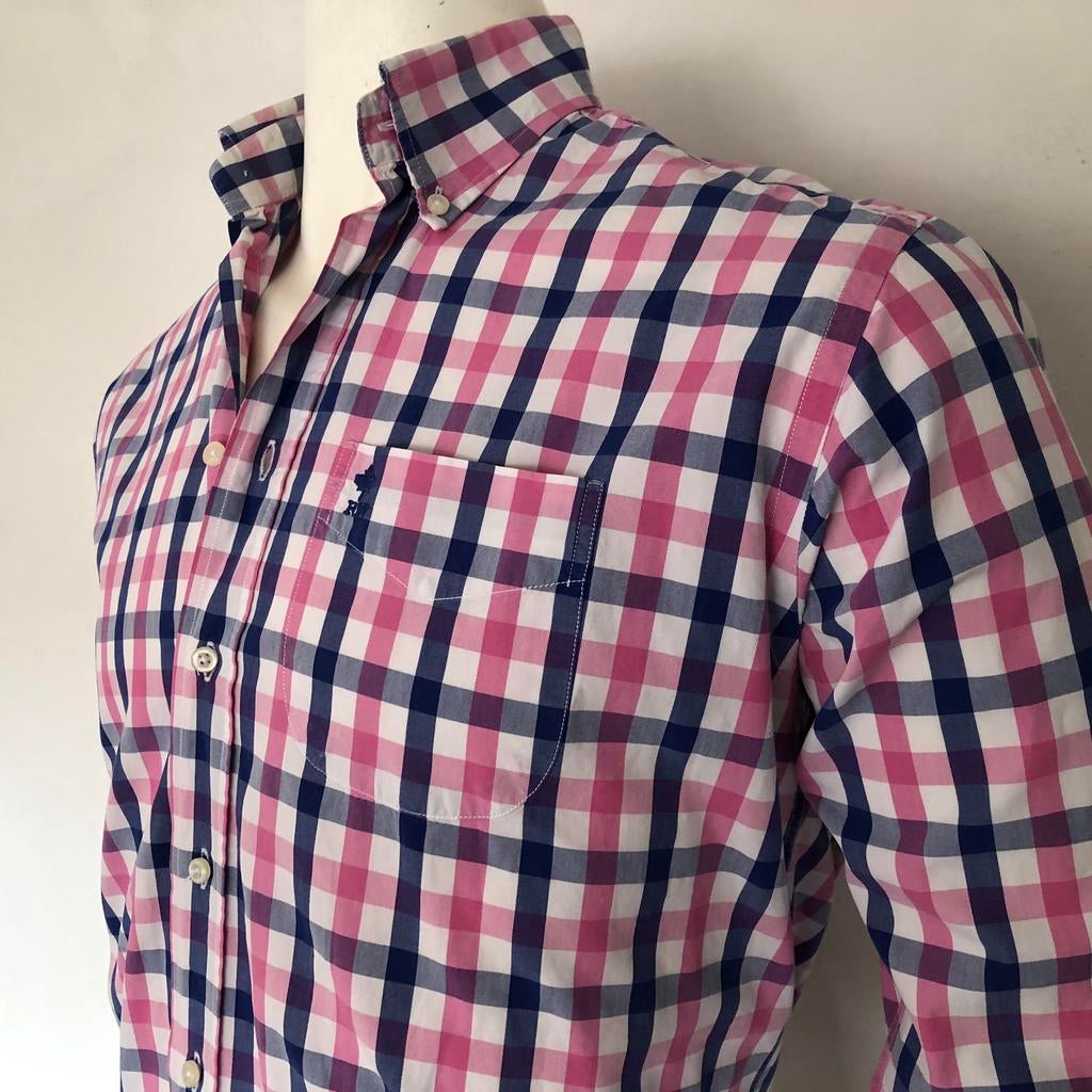 River Woods shirt - overhemd - fresh checked heren, Kleding | Heren, Overhemden, Verzenden, Zo goed als nieuw, Overige kleuren