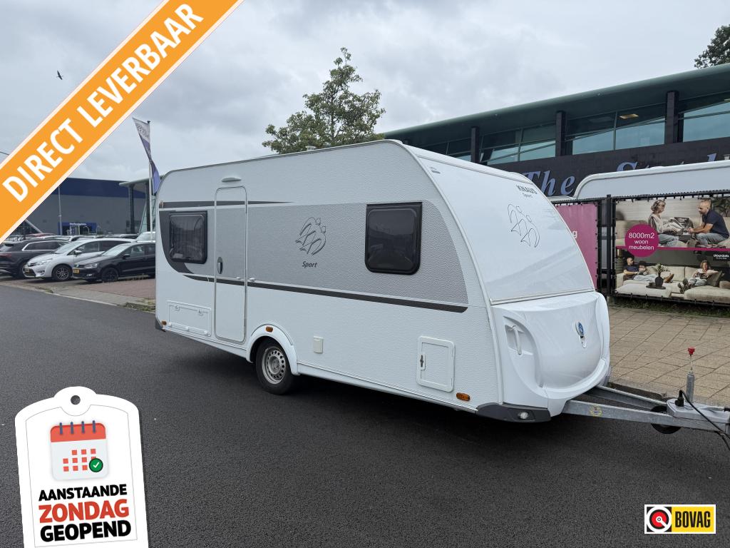 Knaus Sport, Nieuwstaat, Fransbed, Rondzit, Zondag open!!, Caravans en Kamperen, Caravans, Ringverwarming, Rondzit, Bedrijf, Overige typen