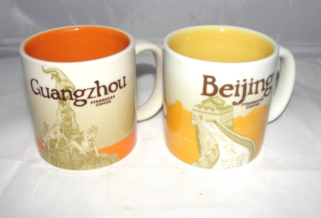 Starbucks demitasses Beijing en Guangzhou, Ophalen of Verzenden, Zo goed als nieuw, Gebruiksvoorwerp