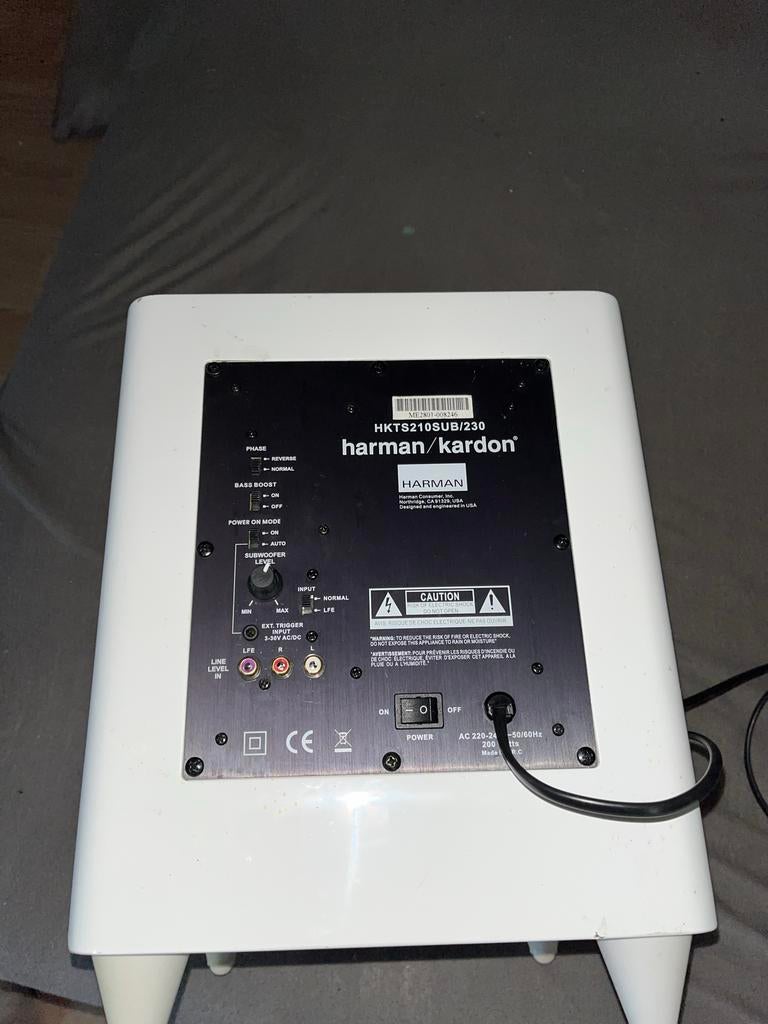 Harman Kardon HKT3210SUB/230 Subwoofer Wit, Audio, Tv en Foto, Luidsprekers, Overige merken, Gebruikt, Subwoofer, Verzenden