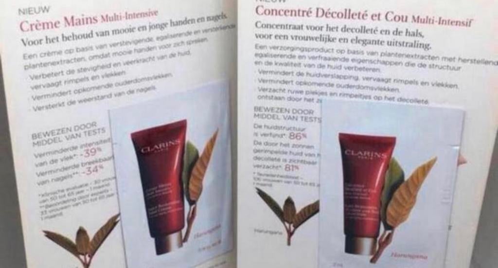 Clarins Multi intensieve proefjes, Ophalen of Verzenden, Nieuw, Gehele gezicht, Verzorging