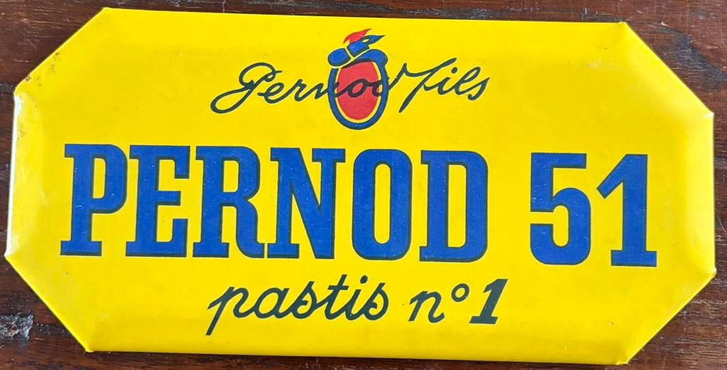 Pernod Fils 51 Pastis nummer 1, Verzamelen, Ophalen of Verzenden, Gebruikt, Reclamebord