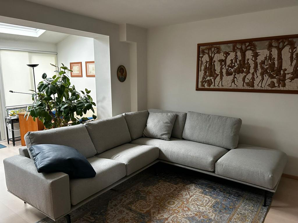 Hoekbank Baenks 2 jaar oud, geen huisdieren, niet gerookt, Huis en Inrichting, Ophalen, 250 tot 300 cm, Hoekbank, 75 tot 100 cm