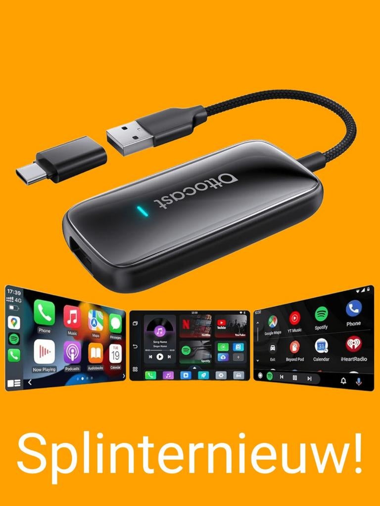 Ottocast Play2Video Ultra — Videos op Carplay / Android Auto, Ophalen of Verzenden, Nieuw