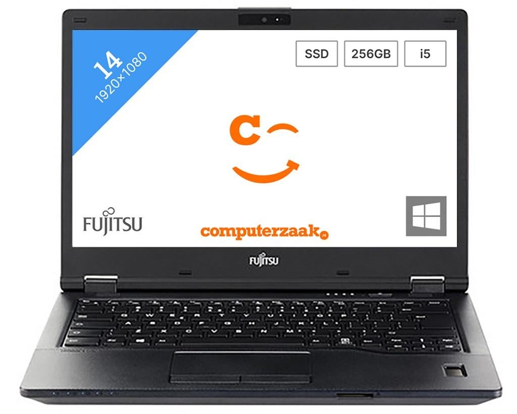Fujitsu LifeBook E548/Intel Core i5 1.60GHz/8GB/256GB SSD, Computers en Software, Windows Laptops, Refurbished, 14 inch, SSD, 2 tot 3 Ghz