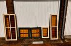 Antiek Glas in lood ramen ca. 1920, Doe-het-zelf en Verbouw, Glas en Ramen, Ophalen, Gevelraam of Ruit, Gebruikt, Minder dan 80 cm
