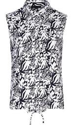 G-Maxx blouse Lieselot Zwart/offwhite travelstof maat S - ni, Maat 38/40 (M), Beige, Ophalen of Verzenden, Zo goed als nieuw