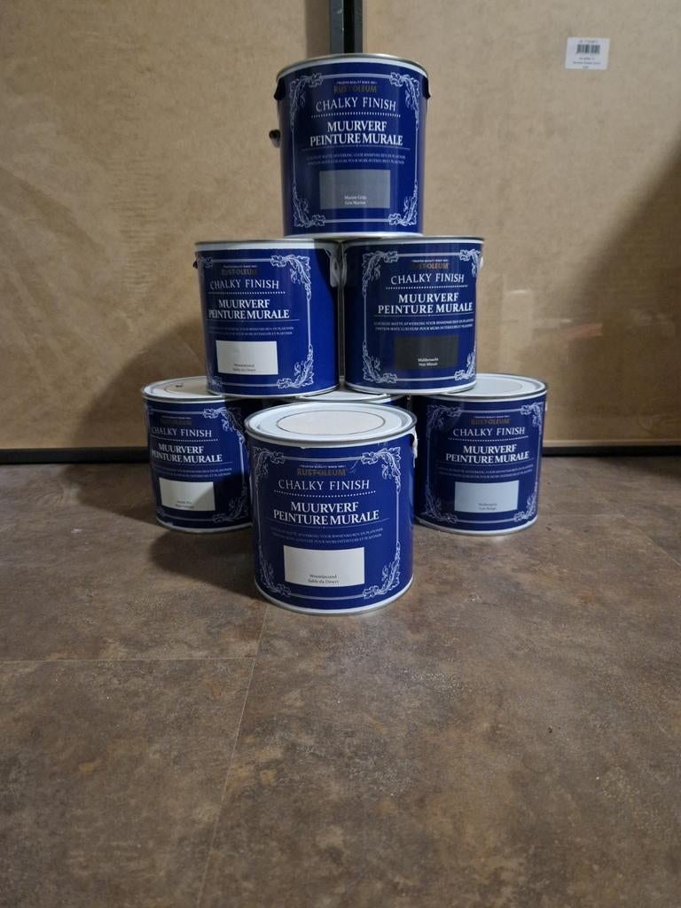 Verfpotten waaronder Karwei Histor Rombo Hamerite Wijnozol, 20 liter of meer, Ophalen of Verzenden, Nieuw, Overige kleuren