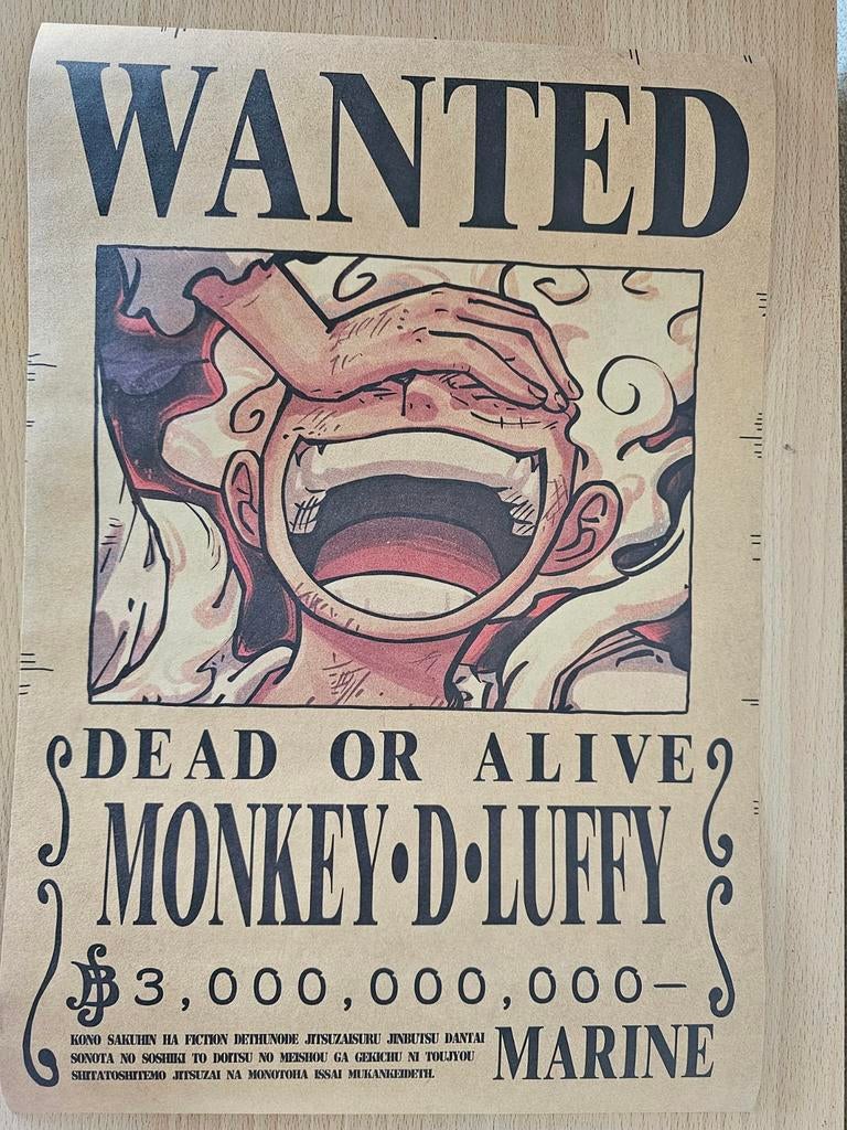 One piece bounty poster luffy en buggy, Verzamelen, Posters, Ophalen of Verzenden, Nieuw