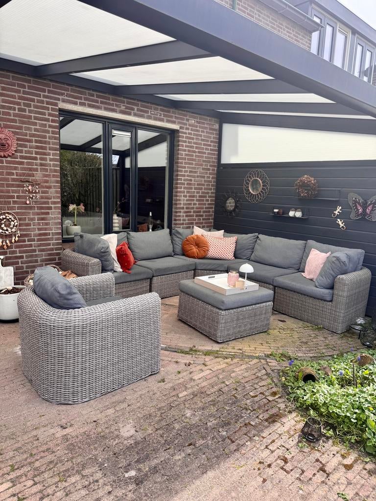 Sediamo - tuinset met fauteuil extra large, Ophalen, Kunststof, Gebruikt, 6 zitplaatsen