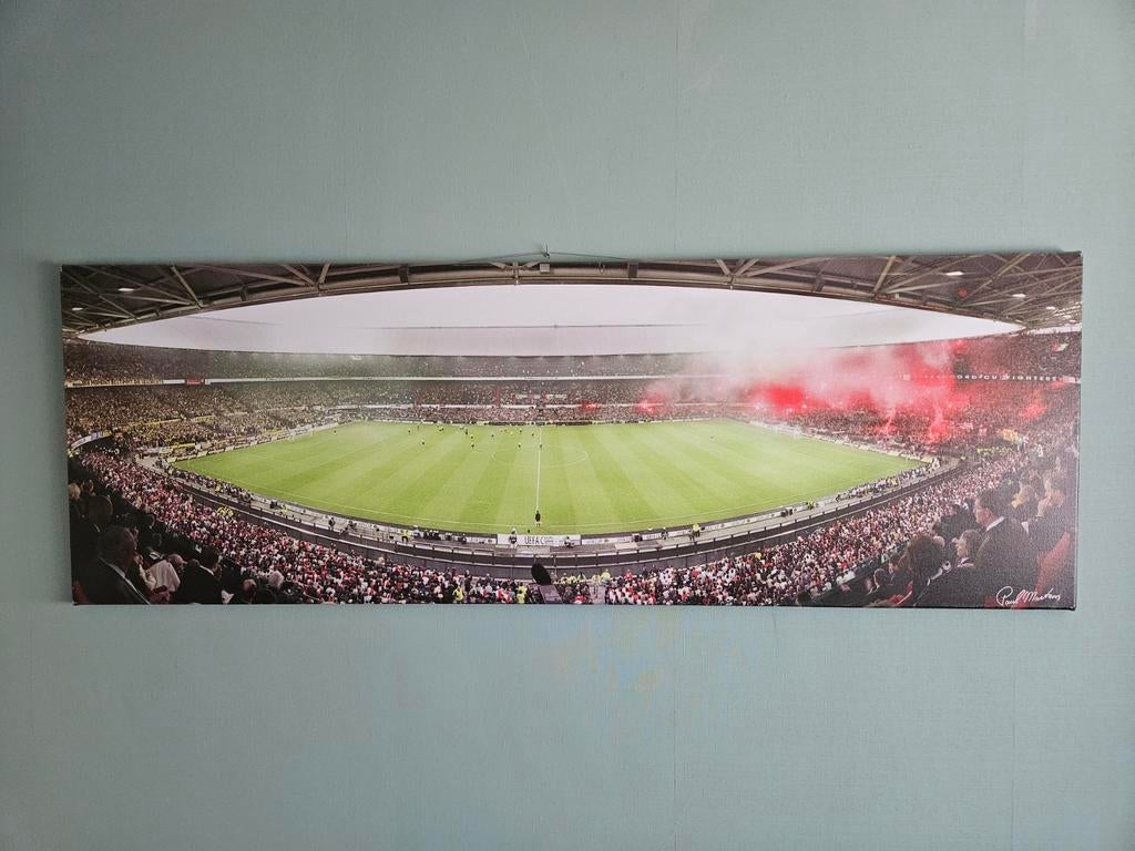 Canvasschilderij De Kuip - Fotografie Paul Martens, Ophalen, Oorspronkelijke maker, Zo goed als nieuw, 100 tot 125 cm