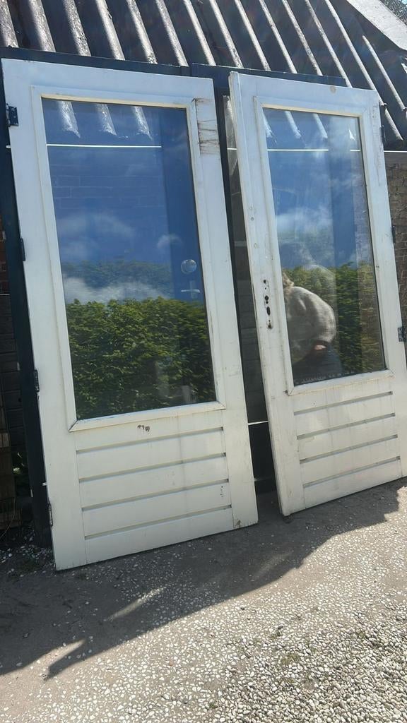 Openslaande dubbele deuren - gebruikt maar goed, Ophalen, Gebruikt, 120 cm of meer, Buitendeur