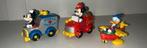 Vintage metalen voertuigen disney, mickey donald, Ophalen of Verzenden, Mickey Mouse, Gebruikt, Beeldje of Figuurtje