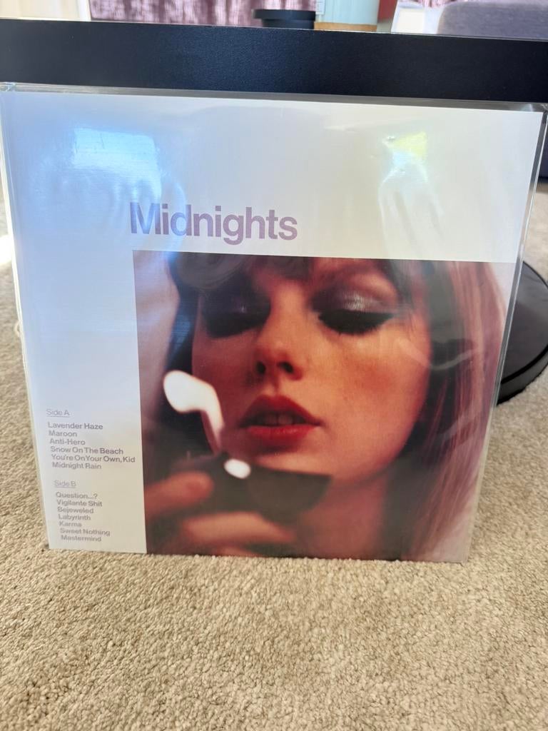 Taylor Swift Midnights Lavender Lp, Cd's en Dvd's, Vinyl | Pop, Ophalen, Zo goed als nieuw, 12 inch