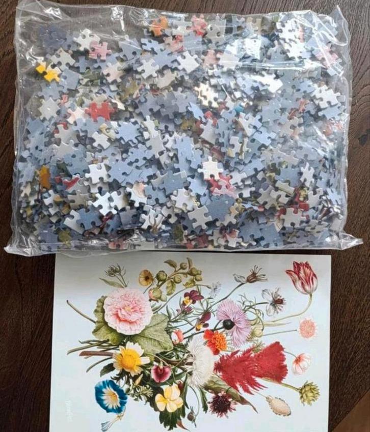 Legpuzzel kleurrijk bloemboeket bloemen, Hobby en Vrije tijd, Denksport en Puzzels, Nieuw, Legpuzzel, Minder dan 500 stukjes, Ophalen of Verzenden