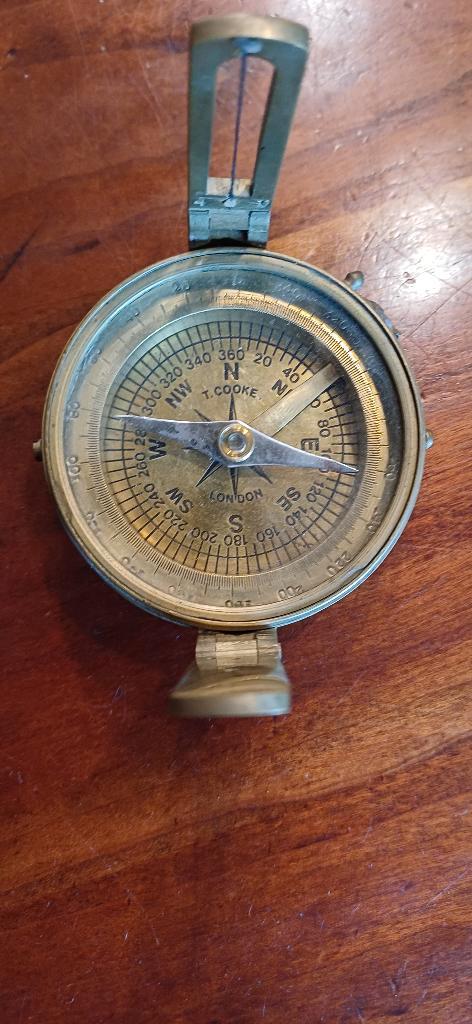Messing kompas, Watersport en Boten, Navigatiemiddelen en Scheepselektronica, Gebruikt, Gps of Kompas, Ophalen of Verzenden