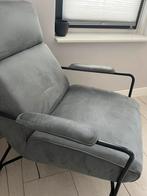 Xooon grijze microvezel fauteuil, Ophalen, Gebruikt, 75 tot 100 cm, Stof