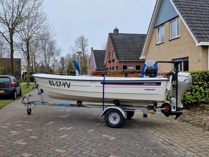 Visboot compleet Ryds 425R vanaf €4500, Watersport en Boten, Vis- en Consoleboten, Zo goed als nieuw, 10 tot 30 pk, 3 tot 6 meter