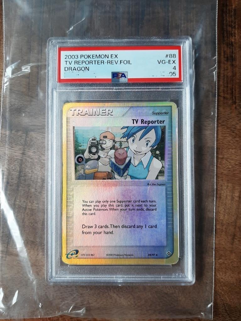 TV Reporter 88, PSA 4, Reverse Holo, Pokemon Dragon,, Ophalen of Verzenden, Nieuw, Losse kaart