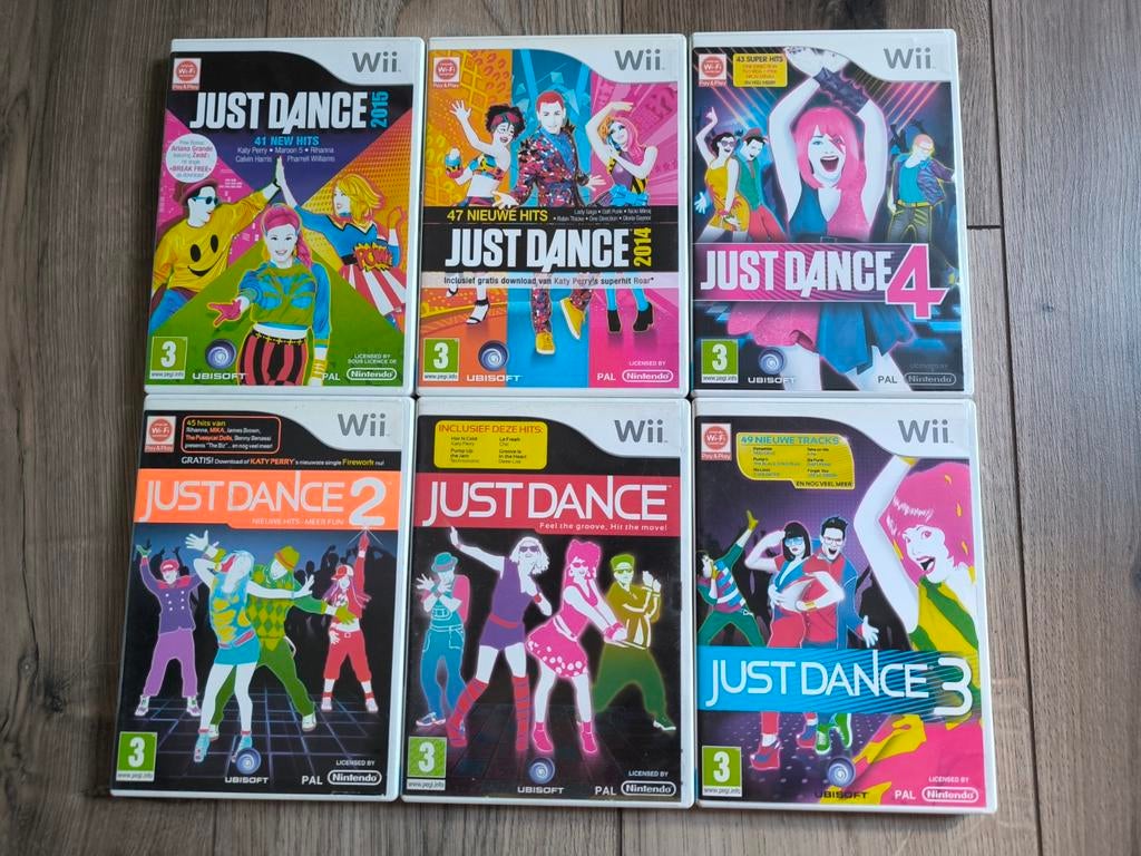Wii Just Dance Games Pakket 6 Stuks!, Spelcomputers en Games, Games | Nintendo Wii, Ophalen of Verzenden