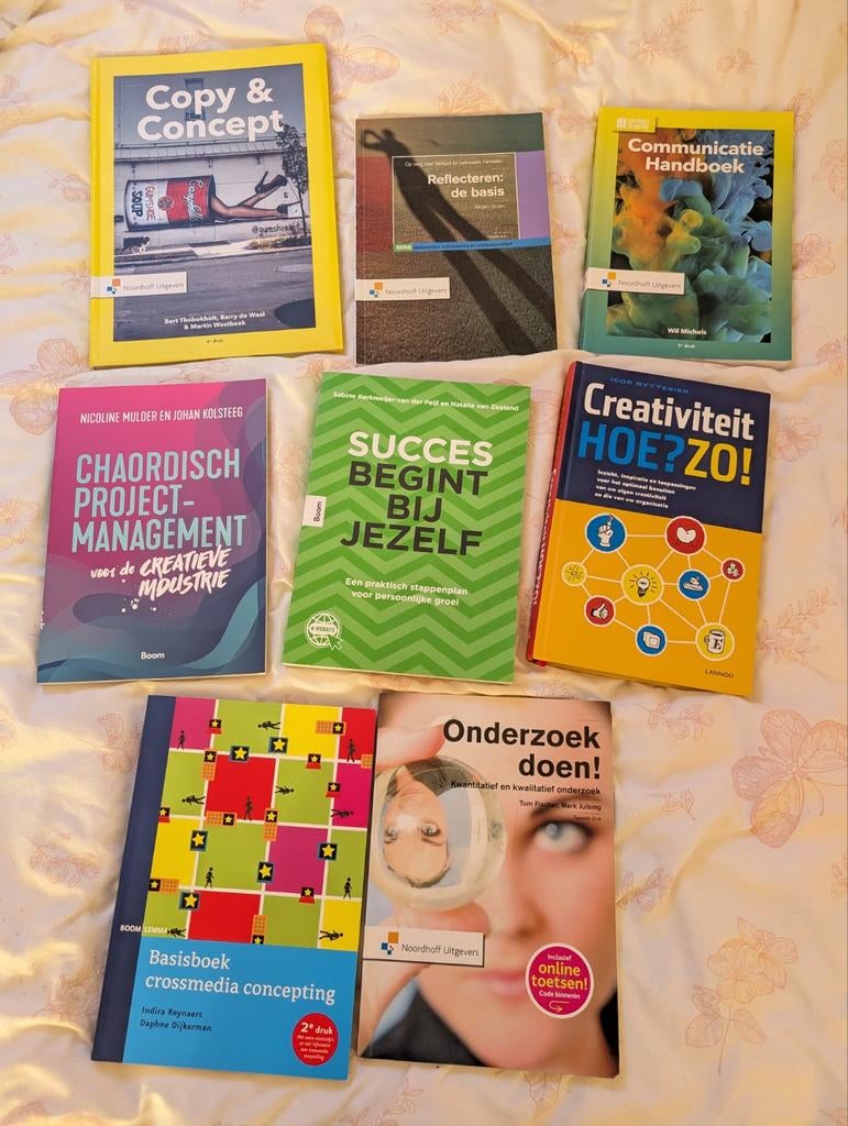 Hbo studieboeken Crossmediale Communicatie (Noordhoff), Zo goed als nieuw, Noordhoff Uitgevers, Alpha, HBO