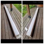 Knikarm zonnescherm 3.60 breed, uitslag 3 meter, Ophalen, Gebruikt, Overige materialen