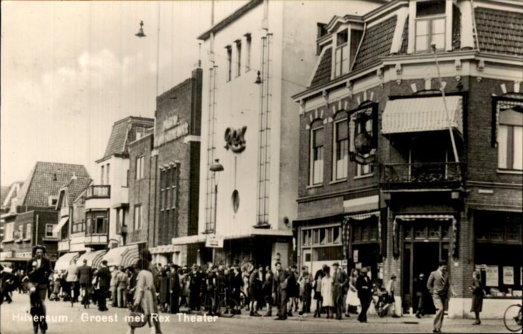 Hilversum - Rex Theater - Groest met, Ophalen of Verzenden, 1940 tot 1960, Gelopen, Noord-Holland