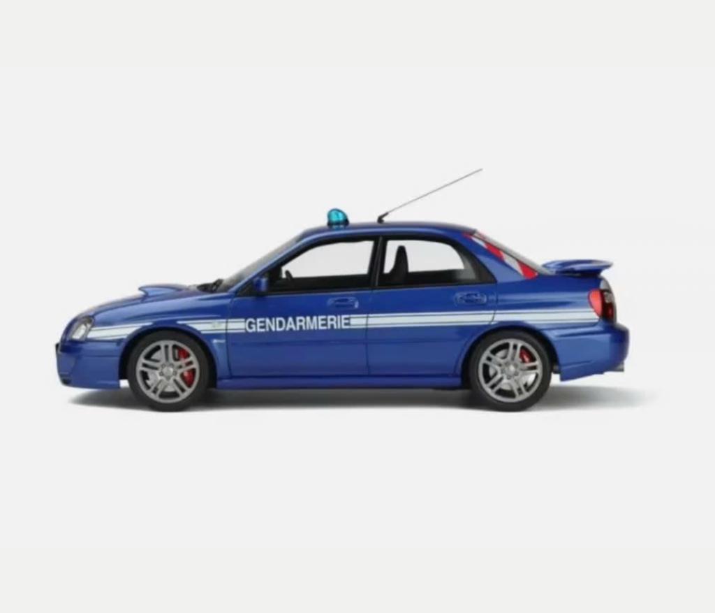 Subaru Impreza STI WRX 06 Gendarmerie OTTO MOBILE 1/18 OT948, Hobby en Vrije tijd, Modelauto's | 1:18, Verzenden, Nieuw, Auto