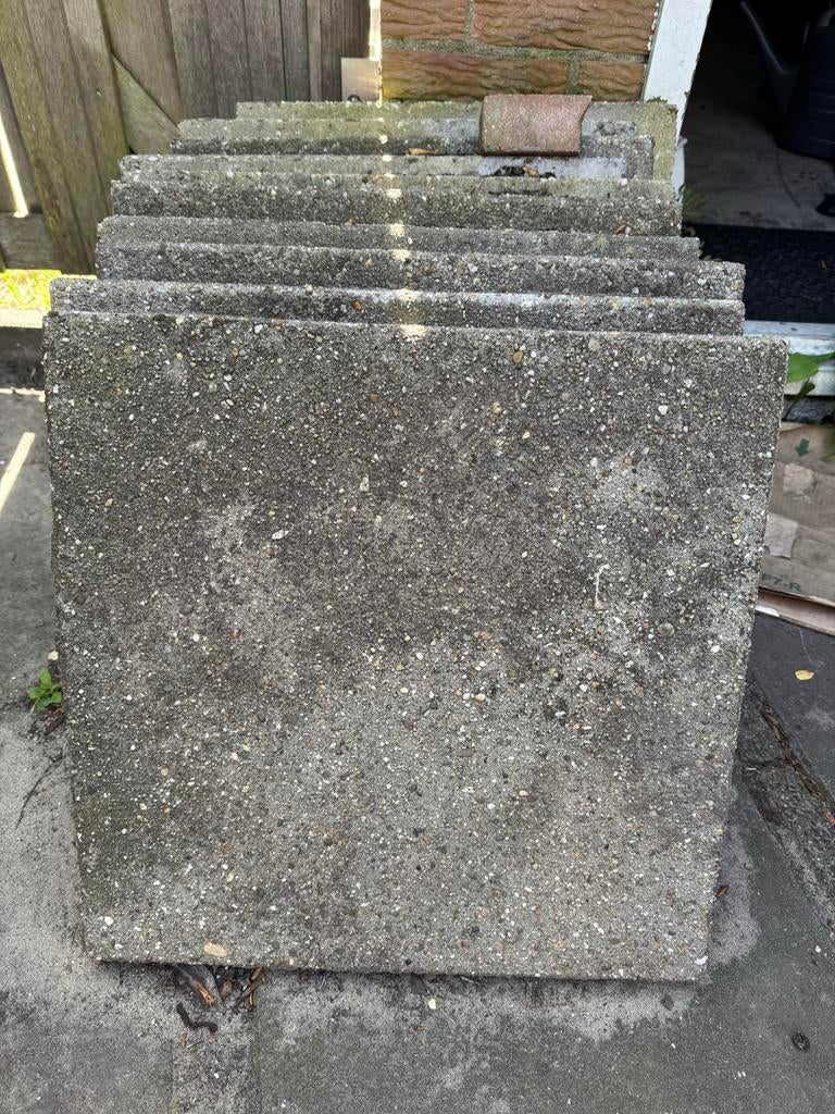 Gebruikte terrastegels van beton, Ophalen, Gebruikt, Minder dan 5 m², Beton
