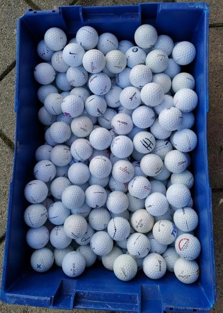 75 witte golfballen, Ophalen of Verzenden, Gebruikt, Bal(len)