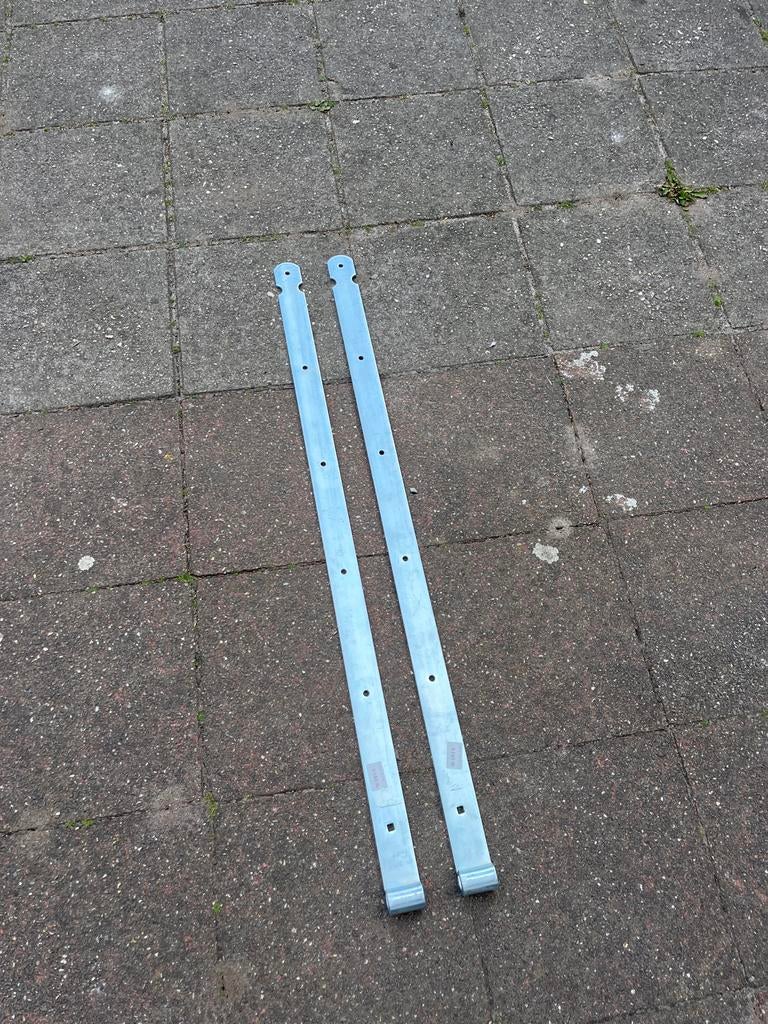 2x HENG 16 - 100 cm GV - Verzinkte Deurhengels, Ophalen, Nieuw, IJzer, Scharnier