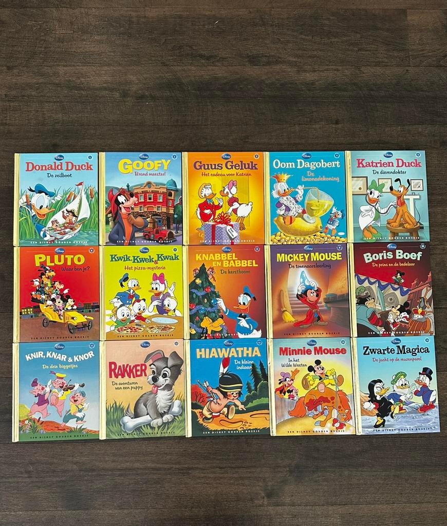 Disney Gouden Boekjes – set van 15 stuks, Boeken, Meerdere stripboeken, Ophalen of Verzenden, Zo goed als nieuw, Walt disney