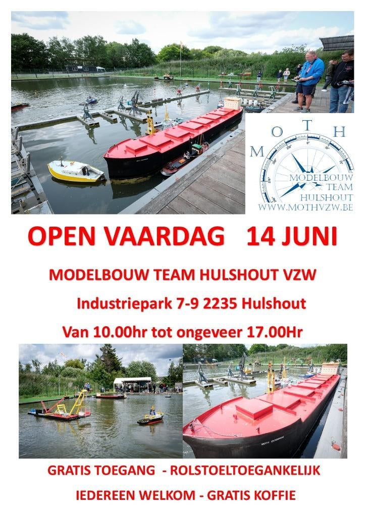 OPEN VAARDAG, Hobby en Vrije tijd, Modelbouw | Boten en Schepen, Ophalen of Verzenden, Nieuw, Groter dan 1:32, Overige merken