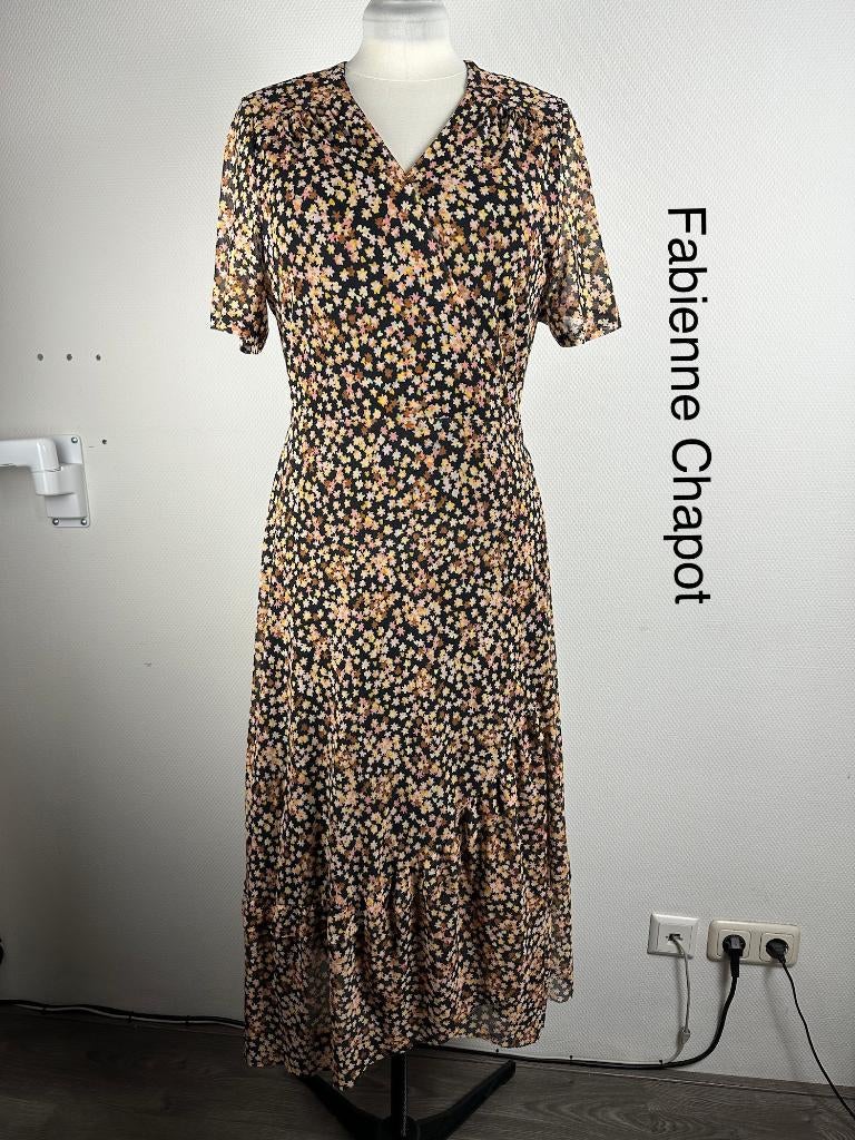 Fabienne Chapot Jurk  (mt: 42) 20,5/9443, Blauw, Maat 42/44 (L), Ophalen of Verzenden, Zo goed als nieuw