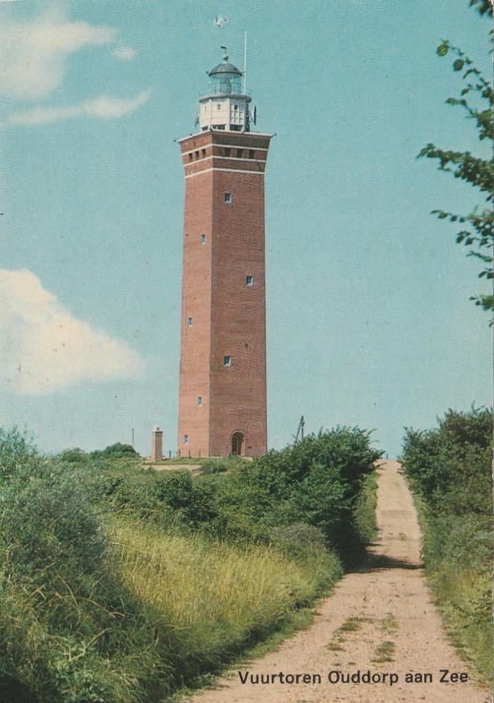 OUDDORP Vuurtoren, Verzamelen, Ansichtkaarten | Nederland, Verzenden, 1960 tot 1980, Gelopen, Zuid-Holland