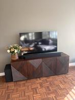 Tv-meubel mangohout Westwing., Huis en Inrichting, Kasten | Televisiemeubels, Ophalen, 150 tot 200 cm, Zo goed als nieuw, Minder dan 100 cm