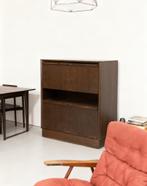 Vintage design mahonie brutalist barkabinet, Ophalen, Gebruikt, 50 tot 100 cm, Minder dan 100 cm
