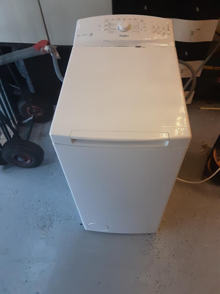 Wasmachine merk whirlpool bovenlader, Ophalen, 1200 tot 1600 toeren, Gebruikt, 4 tot 6 kg
