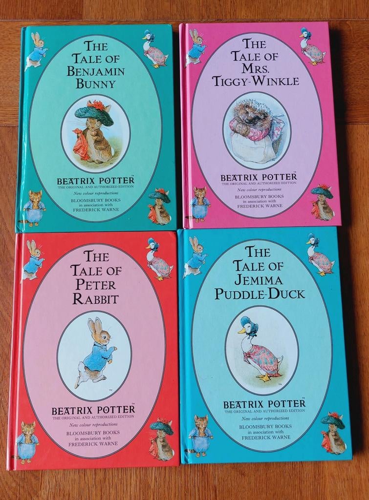 Beatrix Potter Serie: 4 Engelstalige Boekjes, Boeken, Ophalen of Verzenden, Zo goed als nieuw, Beatrix Potter